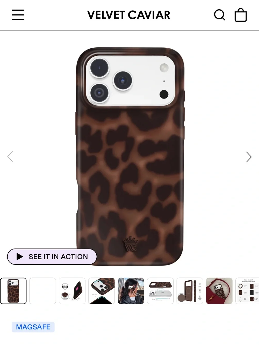 Velvet Caviar - it girl leopard case
